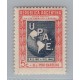 ARGENTINA 1944 GJ 907a ESTAMPILLA NUEVA MINT !!! CON VARIEDAD DOBLE IMPRESION DEL CENTRO U$ 20